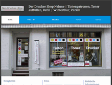 Tablet Screenshot of der-drucker-shop.ch